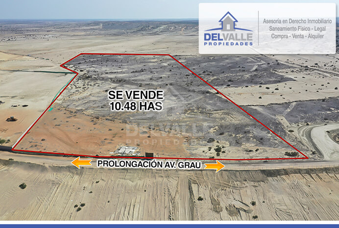 Terreno Industrial en Av. Prolongación Grau (Cerca a Cementos Pacasmayo).